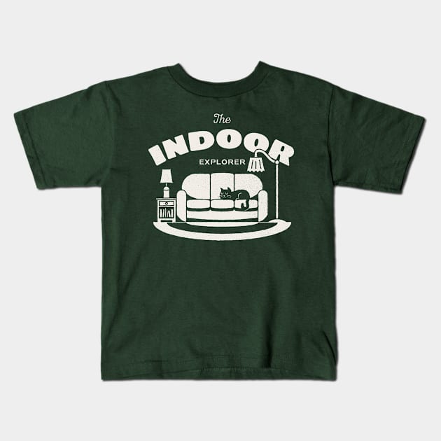 The Indoor Explorer Kids T-Shirt by zawitees